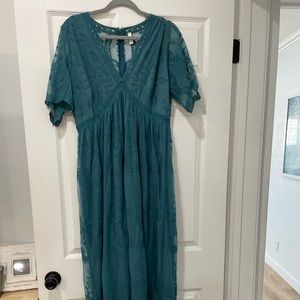 Pink blush maternity dress